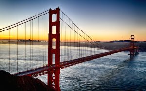 Golden Gate Bridge, San Francisco at Sunrise